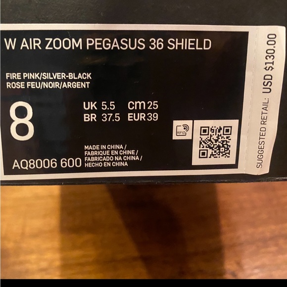 Nike W Zoom Pegasus 36 Shield - Picture 7 of 8